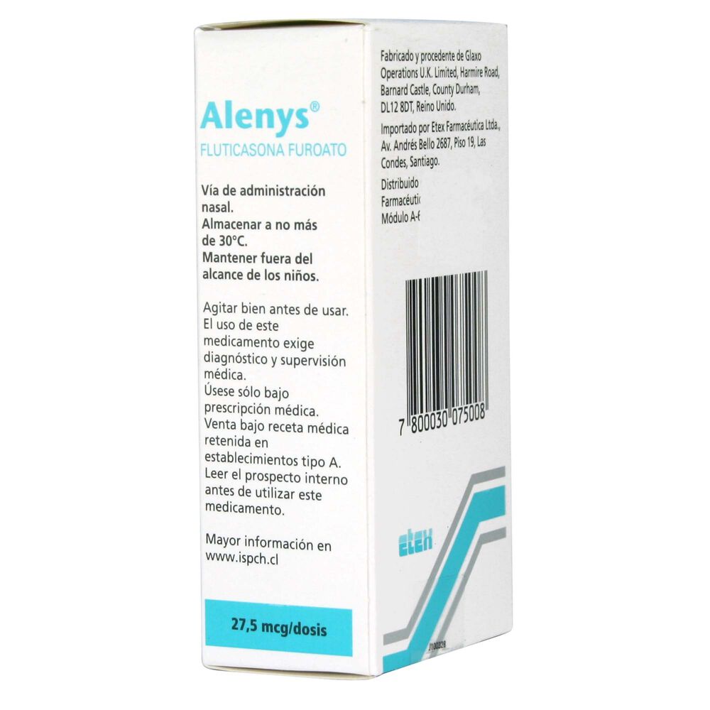 Alenys-Fluticasona-Furoato-27,5-mcg/Dosis-Suspensión-Nasal-120-Dosis-imagen-2