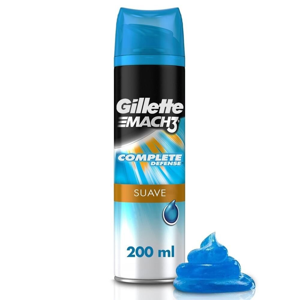 Gel-de-Afeitar-Mach3-Complete-Defense-Suave-198-g-imagen-1