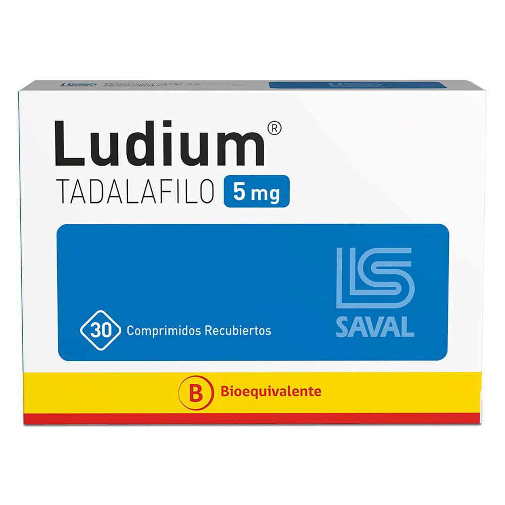 Ludium-Tadalafilo-5-mg-30-Comprimidos-Recubiertos-imagen-1