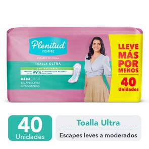 Toalla-para-Incontinencia-Urinaria-Ultra-sin-Alas-40-Unidades-imagen