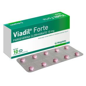 Viadil-Forte-Pargeverina-10-mg-10-Comprimidos-imagen