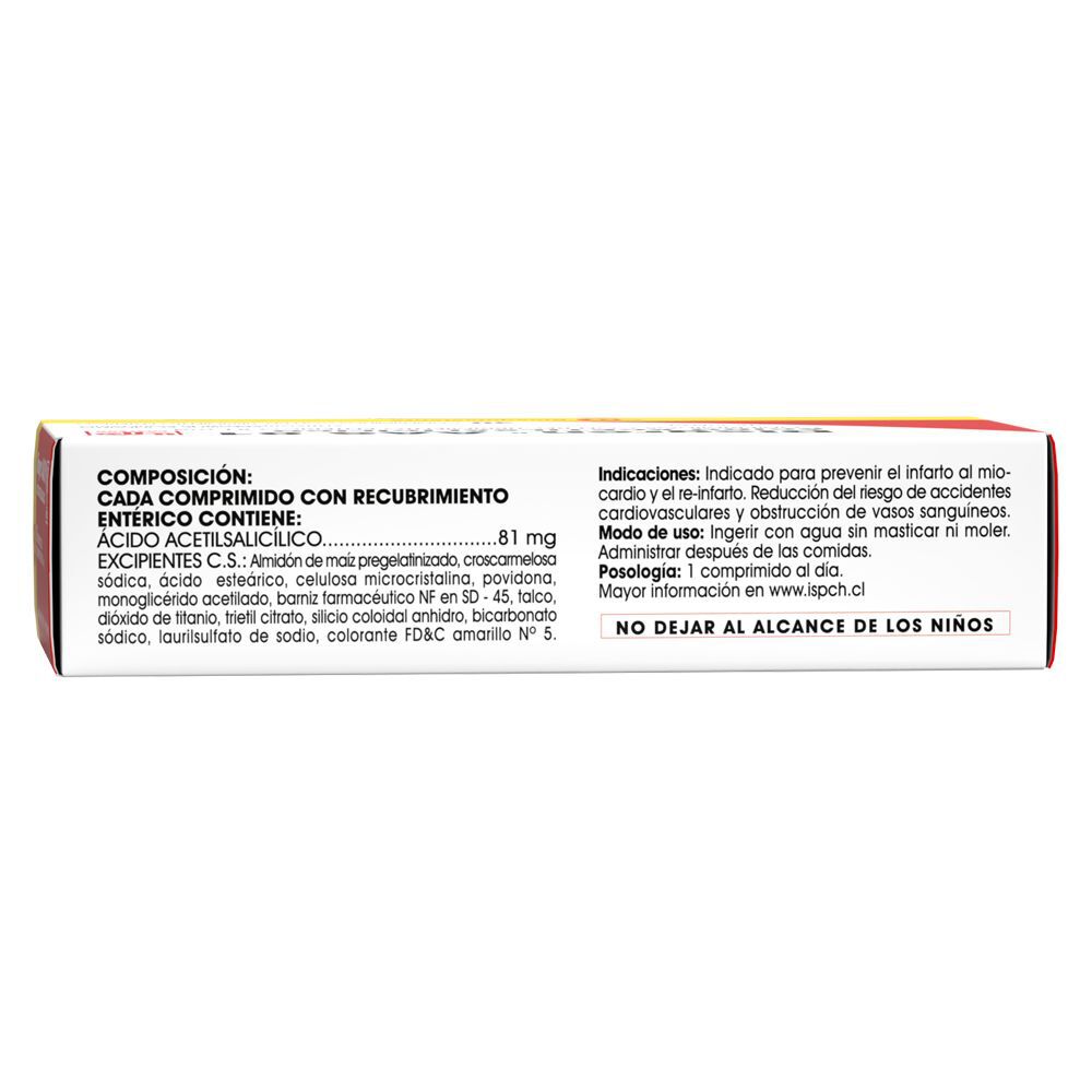 Disgren-AAS-81-&Aacute;cido-Acetilsalic&iacute;lico-81-mg-30-Comprimidos-Recubiertos-imagen-2