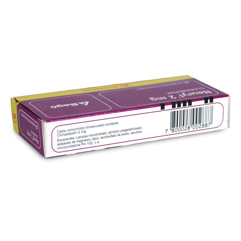 Neuryl-Clonazepam-2-mg-30-Comprimidos-Triranurados-imagen-2