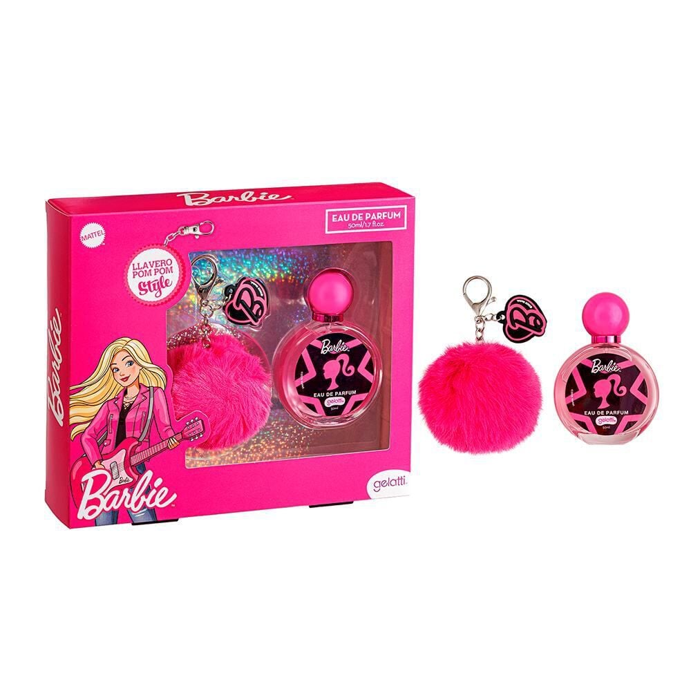 Estuche-Infantil-Barbie-Eau-De-Parfum-50-Ml-+-Llavero-Pom-Pom-imagen-1