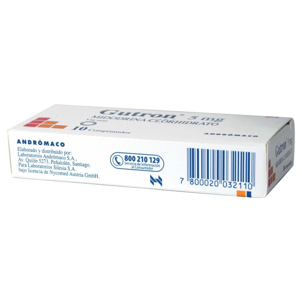 Gutron-Midodrina-5-mg-10-Comprimidos-imagen-3