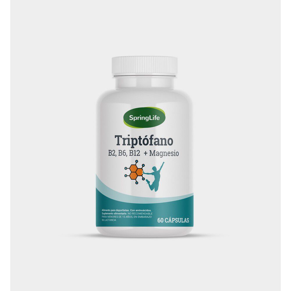 Triptófano-/-Vitamina-B2-B6-B12-/-Magnesio-60-Cápsulas-imagen
