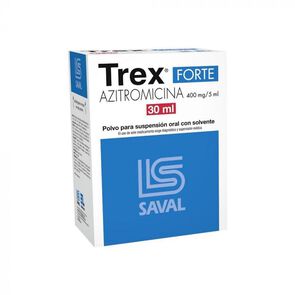 Trex-Forte-Azitromicina-400-mg-/-5-mL-Suspensión-Oral-con-Solvente-30-mL-imagen