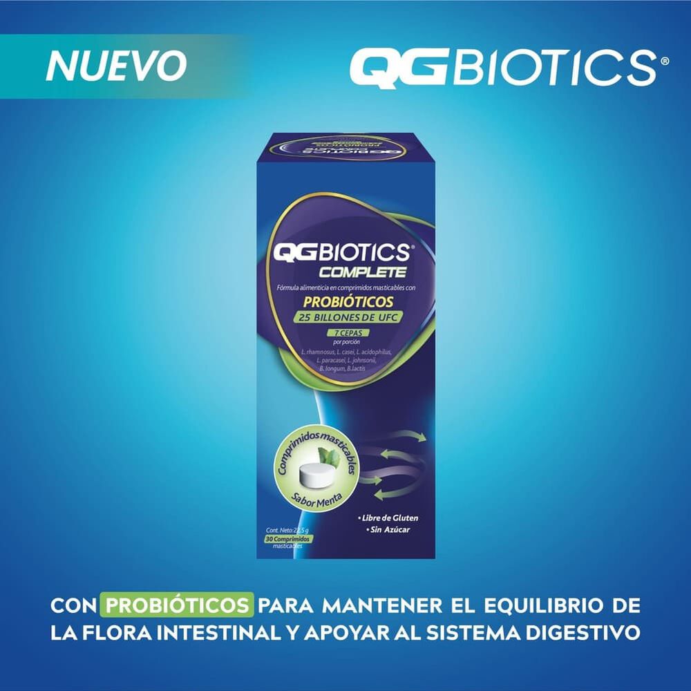 Qgbiotics-Complete-30-Comprimidos-Masticables-imagen-2