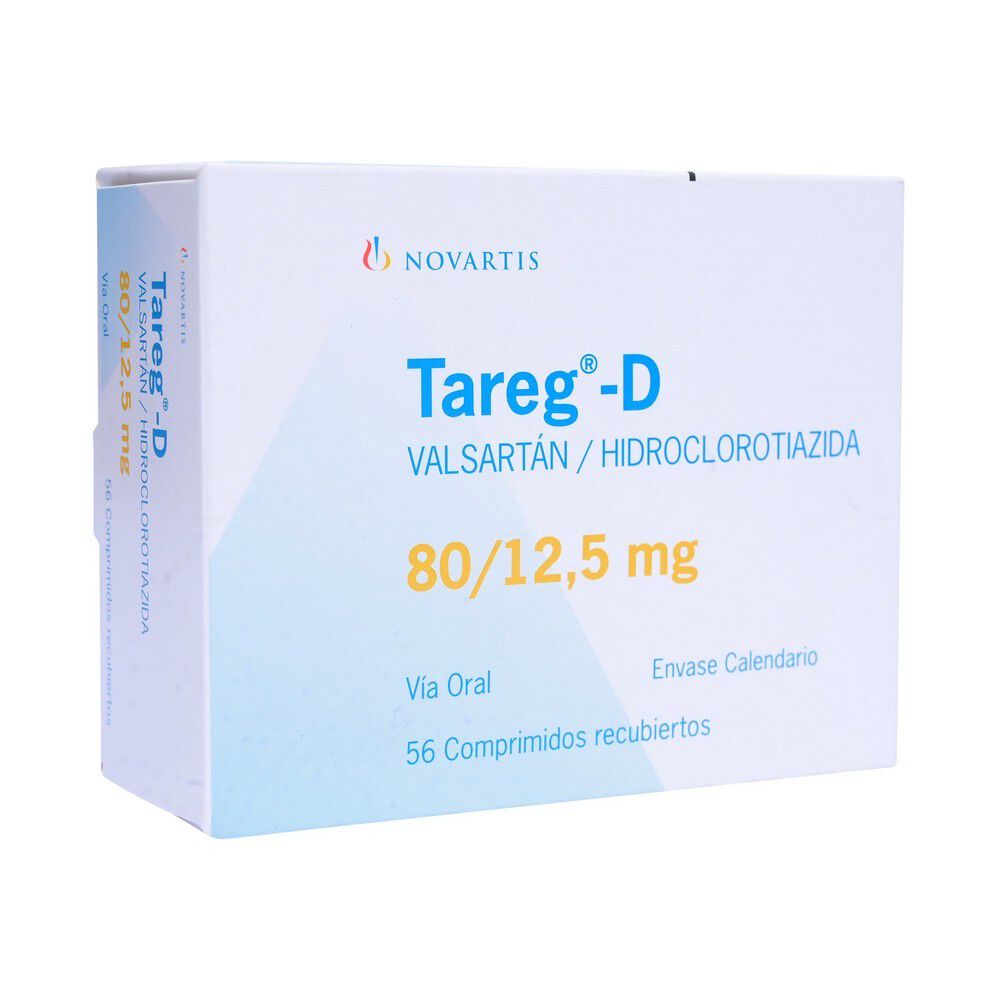 Tareg-D-80/12,5-Valsartan-80-mg-56-Comprimidos-Recubiertos-imagen-2