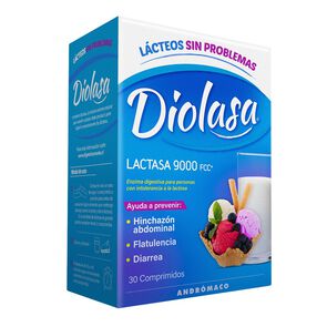 Diolasa-Enzima-Lactasa-9000-UI-30-Comprimidos-imagen