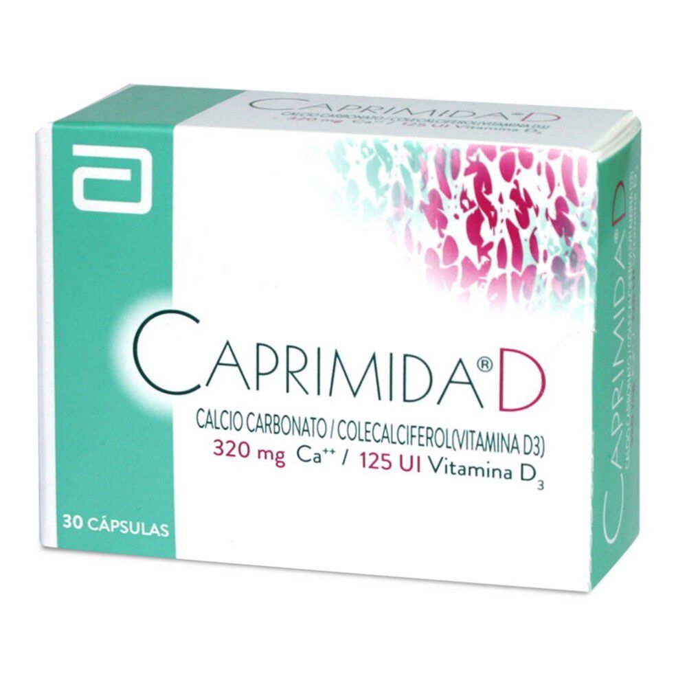 Caprimida-D-Calcio-320-mg-Vitamina-D3-125-UI-30-Cápsulas-imagen-1