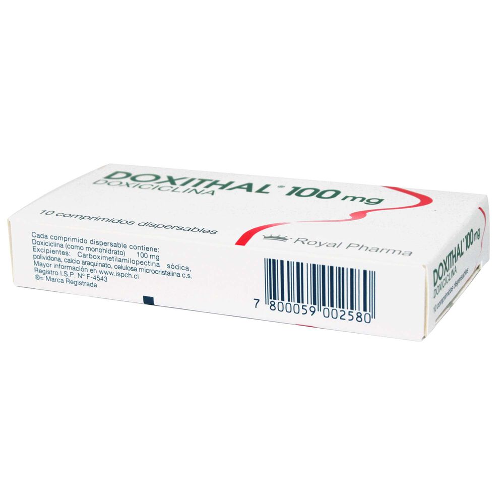 Doxithal-Doxiciclina-100-mg-10-Comprimidos-Dispersable-imagen-3