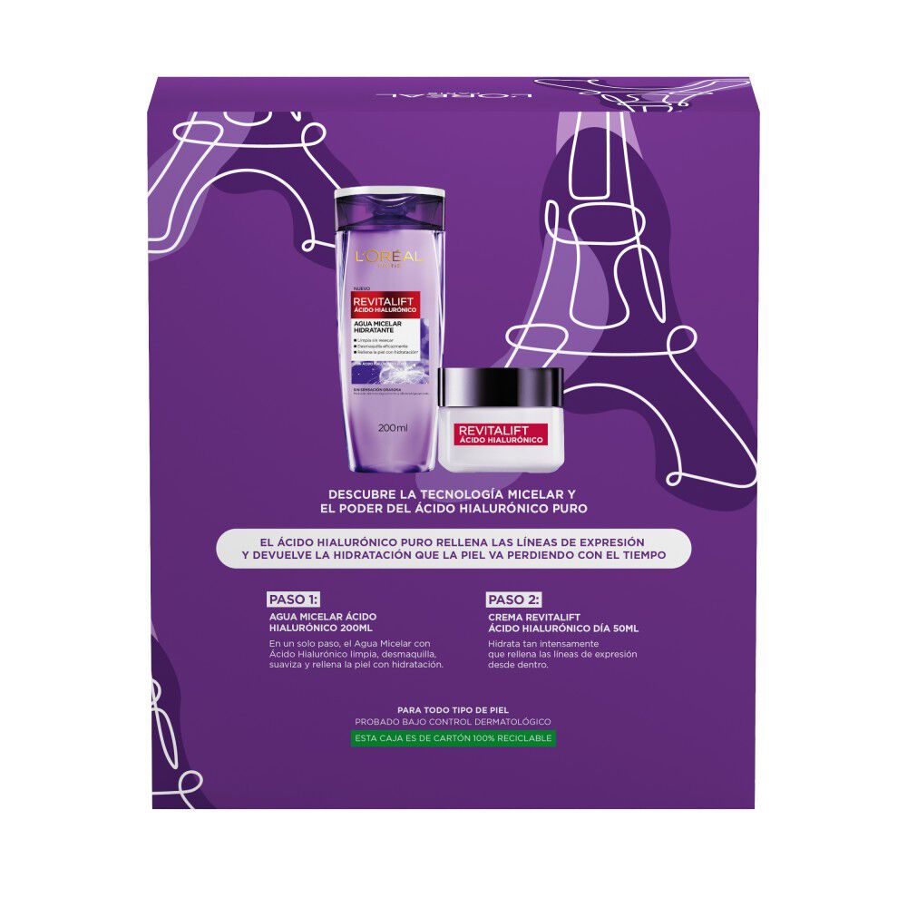 Revitalift-Ácido-Hialurónico-Agua-Micelar-200-mL-+-Crema-Día-50-mL-imagen-2