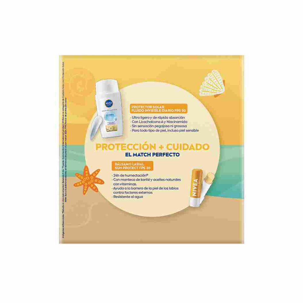 Pack-B&aacute;lsamo-Labial-Sun-Fps20-+-Uv-Face-Invisible-Daily-Fluid-Fps50-imagen-4