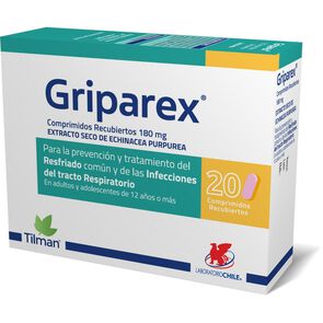 Griparex-Echinacea-Purpurea-180mg-20-Comprimidos-Recubiertos-imagen