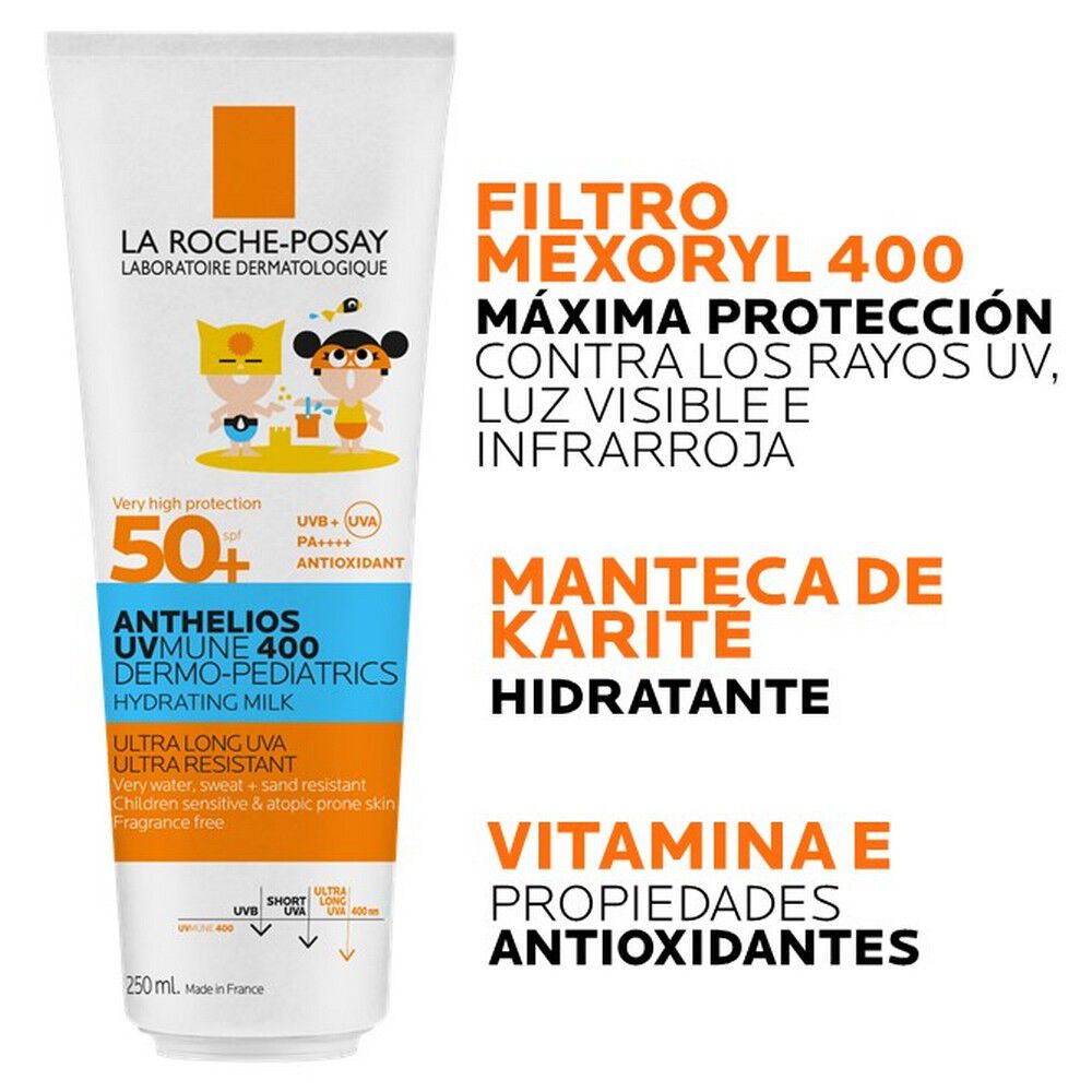 Protector-Solar-Niños-Anthelios-UV-Mune-400-Dermo-Pediatrics-Hydrating-Lotion-FPS50+-imagen-5