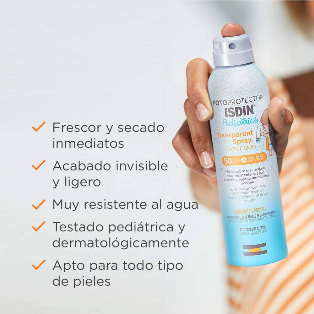 Fotoprotector-Wet-Skin-Transparent-Spray-Pediatrics-Spf-50-Ginger-Cell-Protect-250-mL-imagen-3