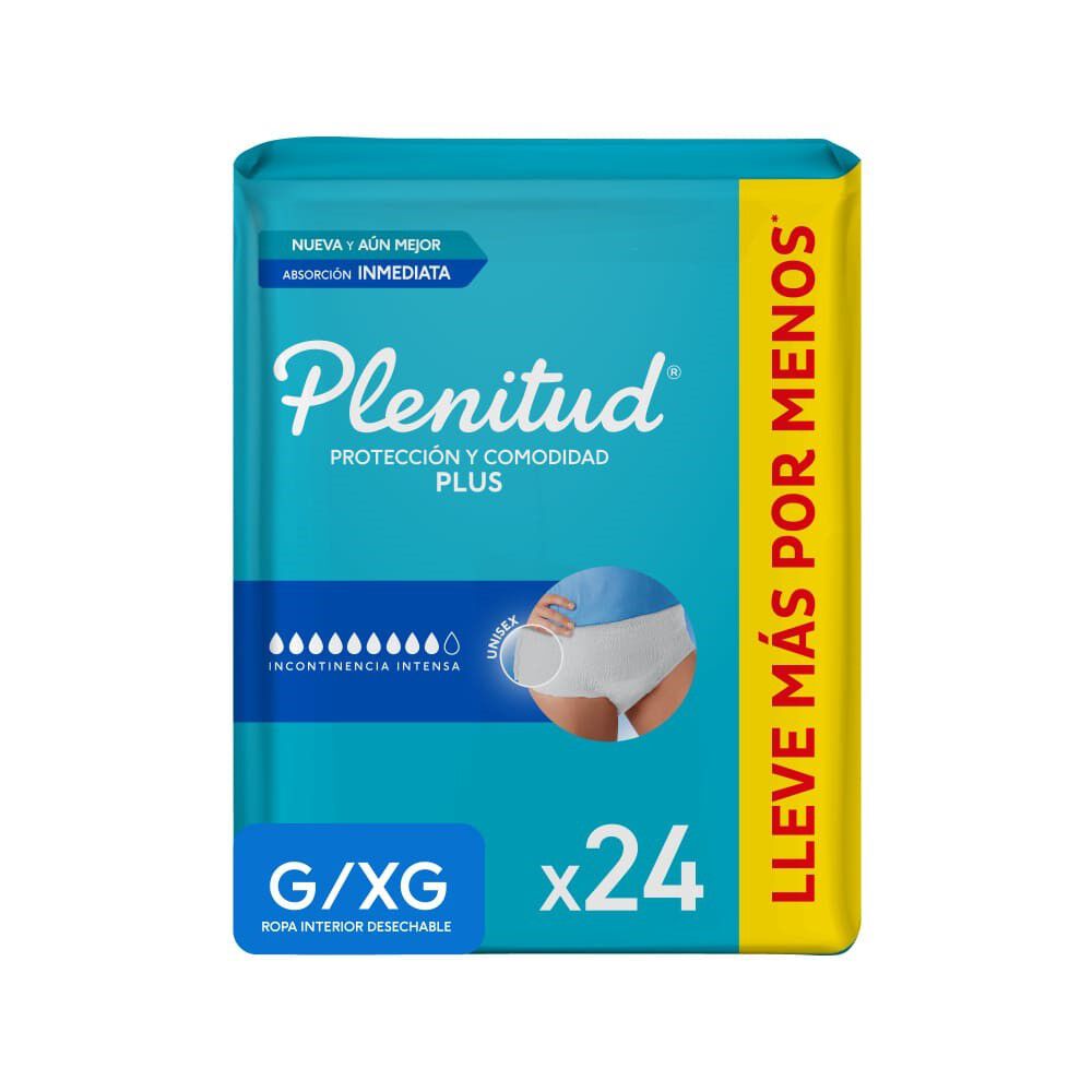 Protect-Plus-Ropa-Interior-Desechable-Incontinencia-Intensa-G/Xg-x24-imagen