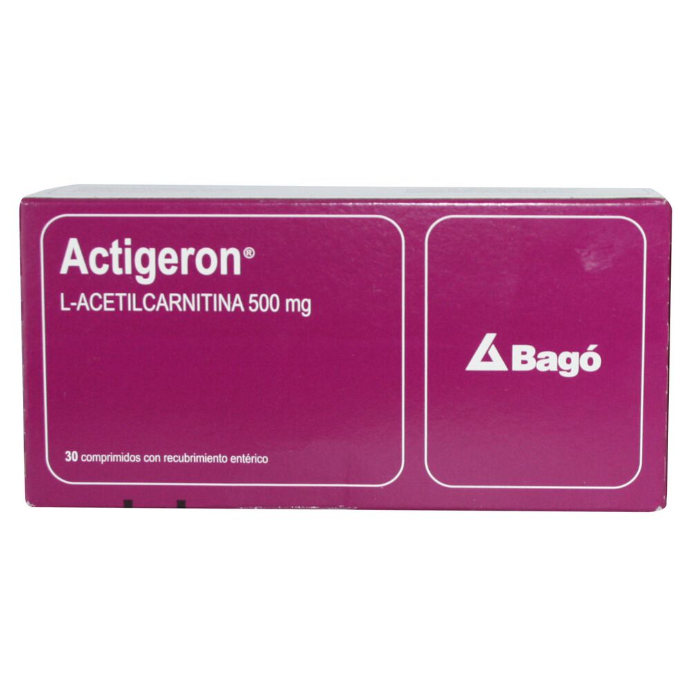 Actigeron-L-Acetilcarnitina-500-mg-30-Comprimidos-Recubierto-imagen-2