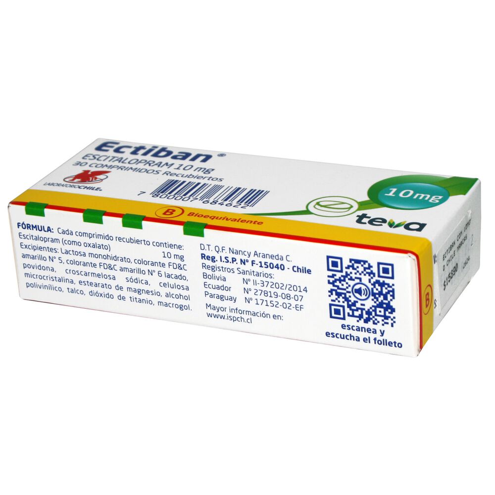 Ectiban-Escitalopram-10-mg-30-Comprimidos-Recubiertos-imagen-3