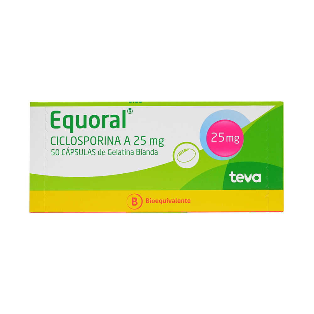 Equoral-Ciclosporina-A-25-mg-50-Cápsulas-de-Gelatina-Blanda-imagen-1
