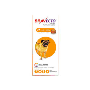 Bravecto-Fluralaner-250-mg-(4,5---10-kg)-1-Comprimido-Masticable-imagen