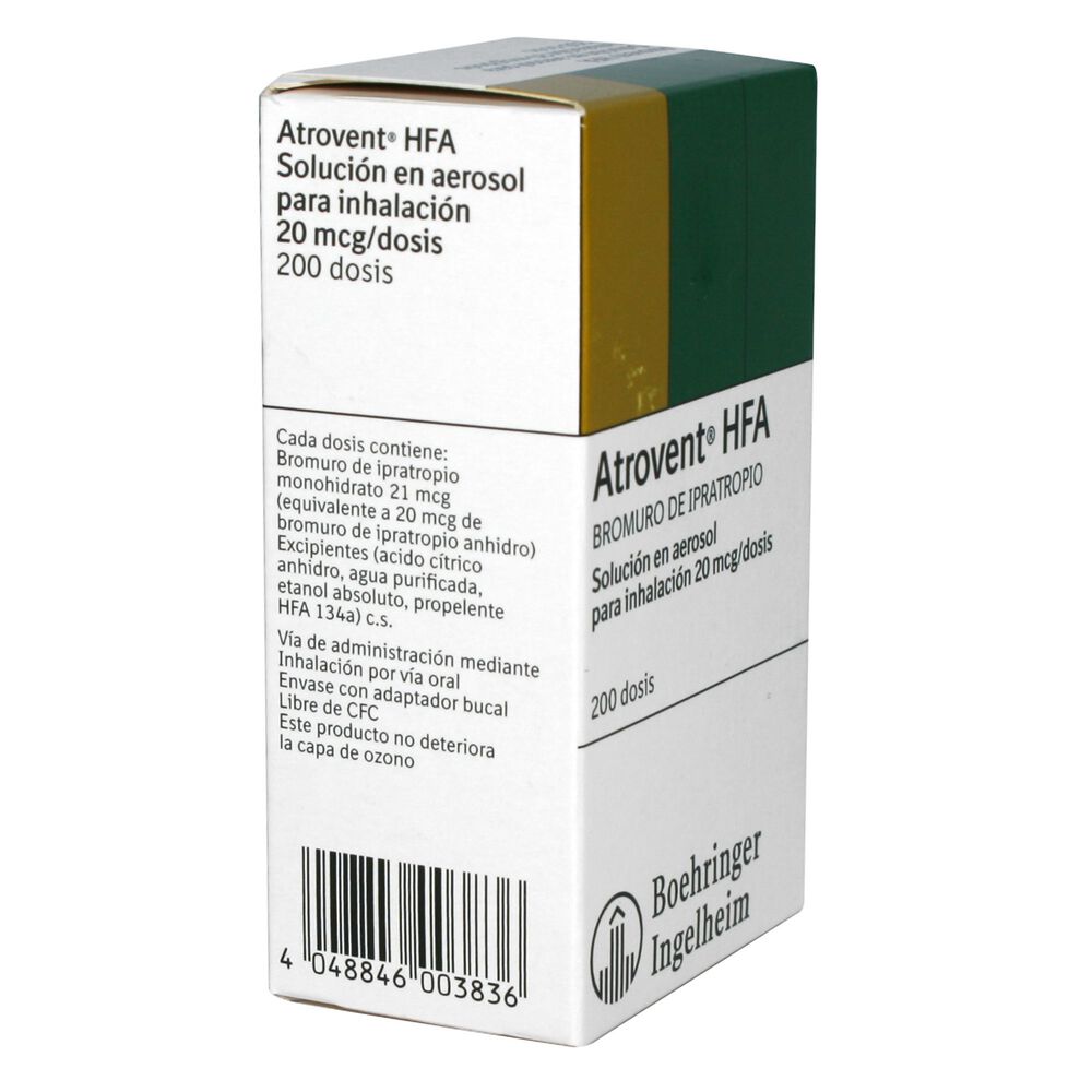 Atrovent-HFA-Bromuro-de-Ipratropio-20-mcg-/-DS-Inhalador-Bucal-200-Dosis-imagen-2