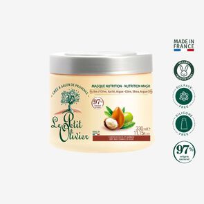 Le Petit Olivier Máscara capilar  reparadora para Cabello Seco y Dañado con Aceite de Oliva, Aceite de Argán y Karité 330 ml Le-Petit-Olivier-Máscara-capilar--reparadora-para-Cabello-Seco-y-Dañado-con-Aceite-de-Oliva,-Aceite-de-Argán-y-Karité-330-ml-imagen