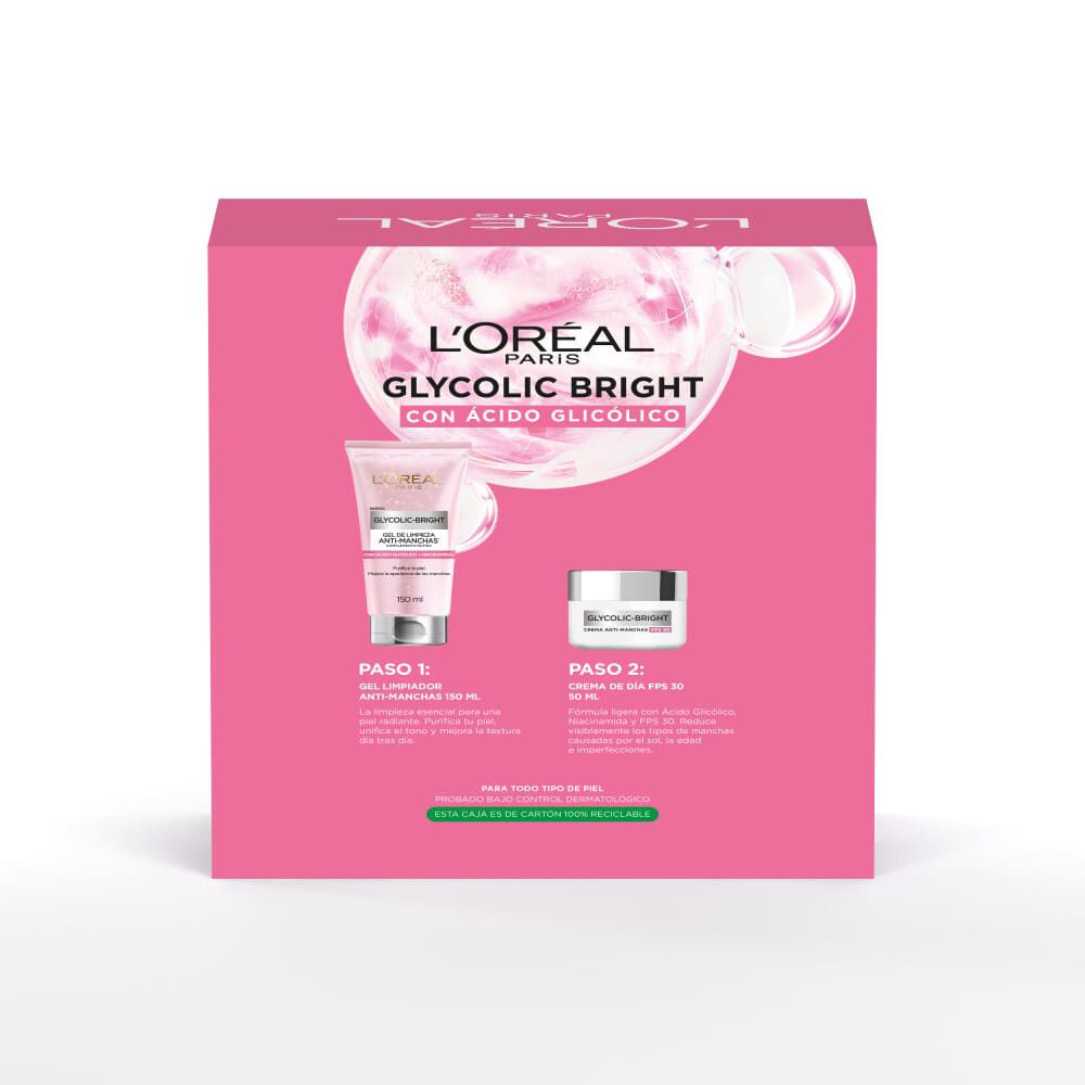 Rutina-Anti-Manchas-Glycolic-Bright:-Gel-De-Limpieza-Y-Crema-De-D&iacute;a-Fps30-imagen-2
