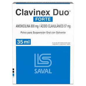 Clavinex-Duo-Forte-800/57-Amoxicilina-57-mg/5mL-Suspensión-35-mL-imagen