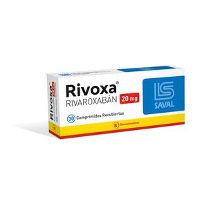 Rivoxa-Rivaroxabán-20-mg-30-Comprimidos-Recubiertos-imagen