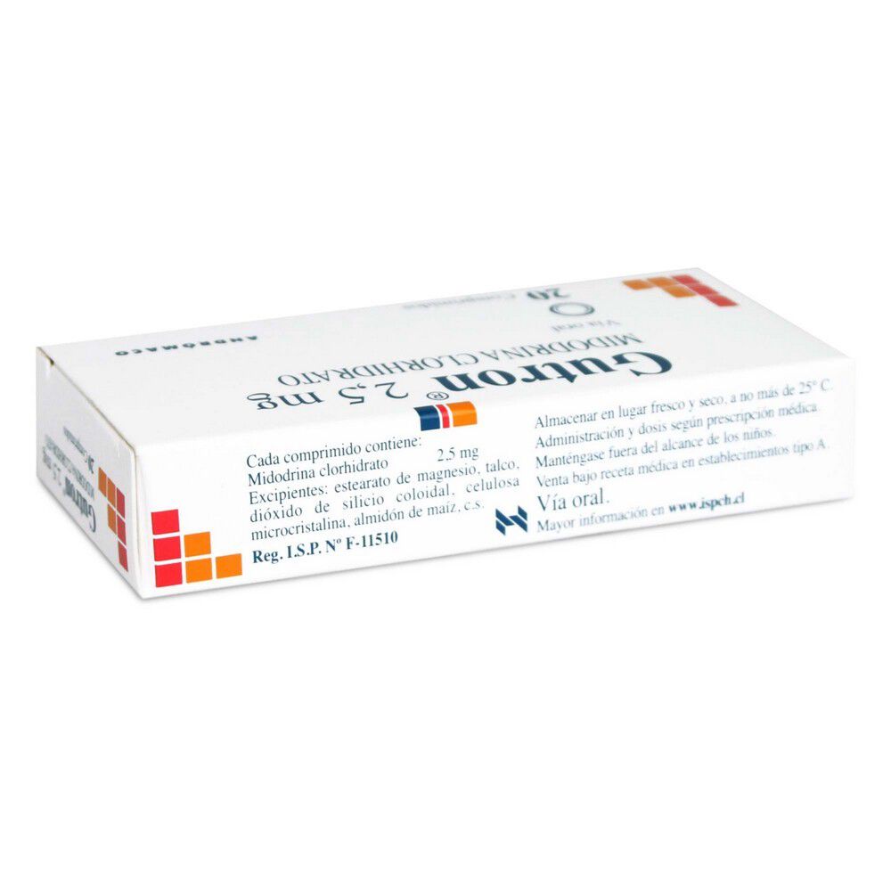 Gutron-Midodrina-2,5-mg-20-Comprimidos-imagen-2