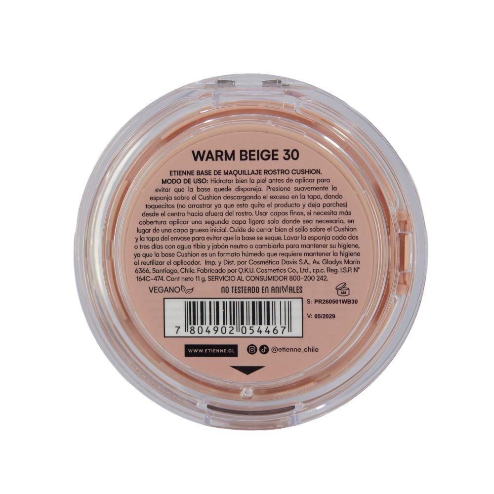 Etienne-Privee-Base-Cushion-50-Spf-Tono-Warm-Beige-N&deg;30-imagen-3