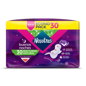 Toalla-Higiénica-Nocturna-Tela-Extra-Suave-30-Unidades-imagen