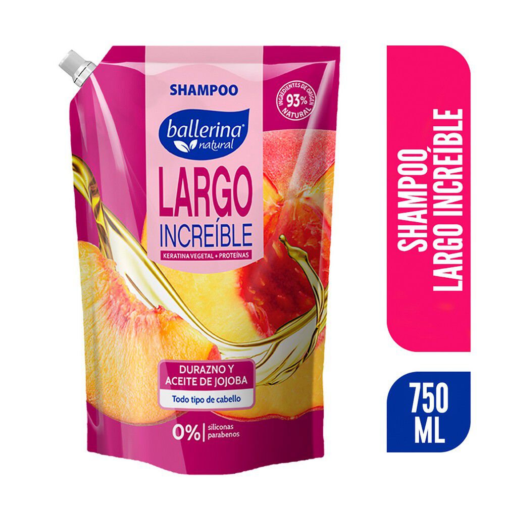 Shampoo-Largo-Incre&iacute;ble-Durazno/Aceite-Jojoba-Todo-Tipo-Cabello-750-ml-imagen