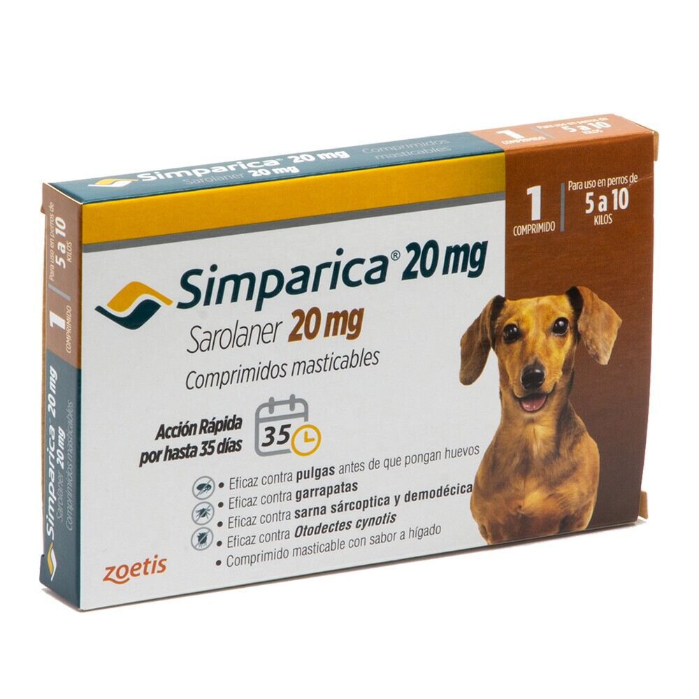 Simparica-Saronaler-20-mg-(5-a-10-kg)-1-Comprimido-Masticable-imagen