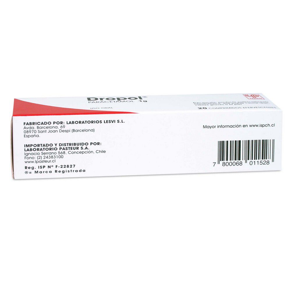 Dropol-Paracetamol-1000-mg-20-Comprimidos-imagen-3