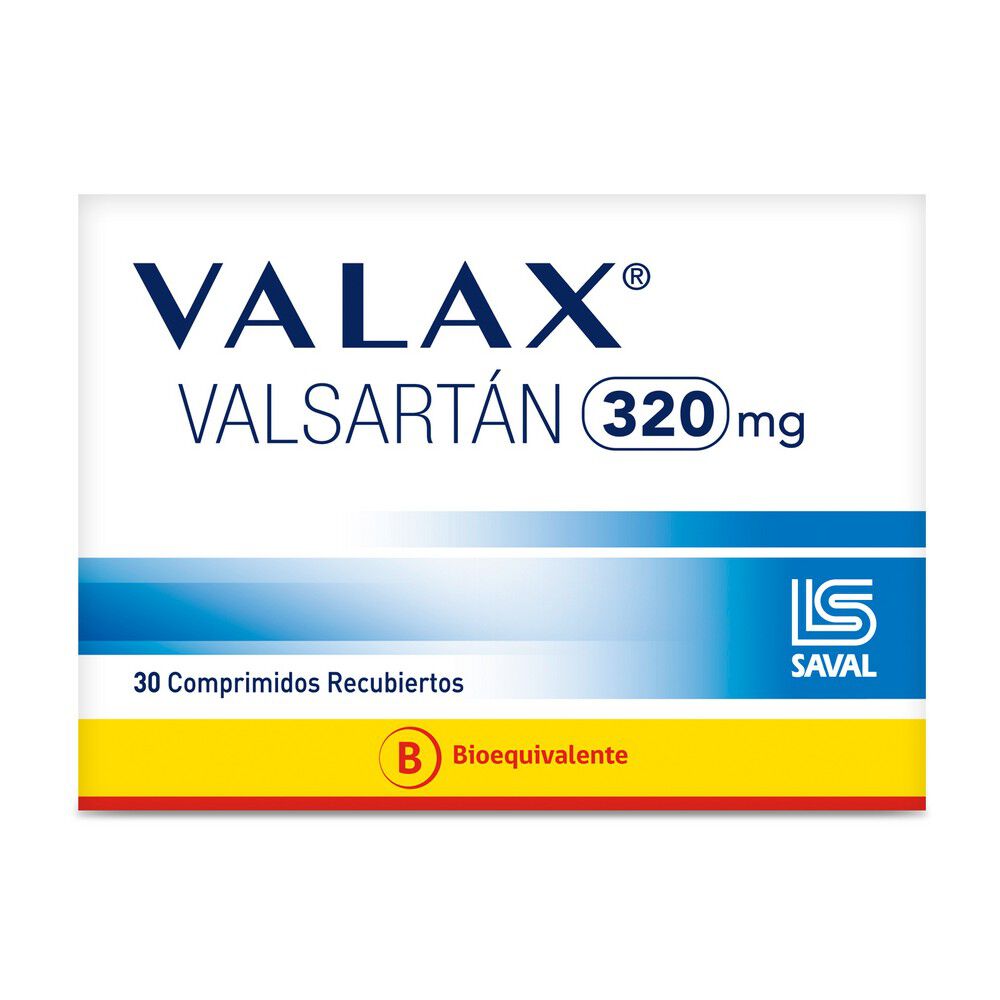 Valax-Valsartán-320-mg-30-Comprimidos-Recubiertos-imagen-1