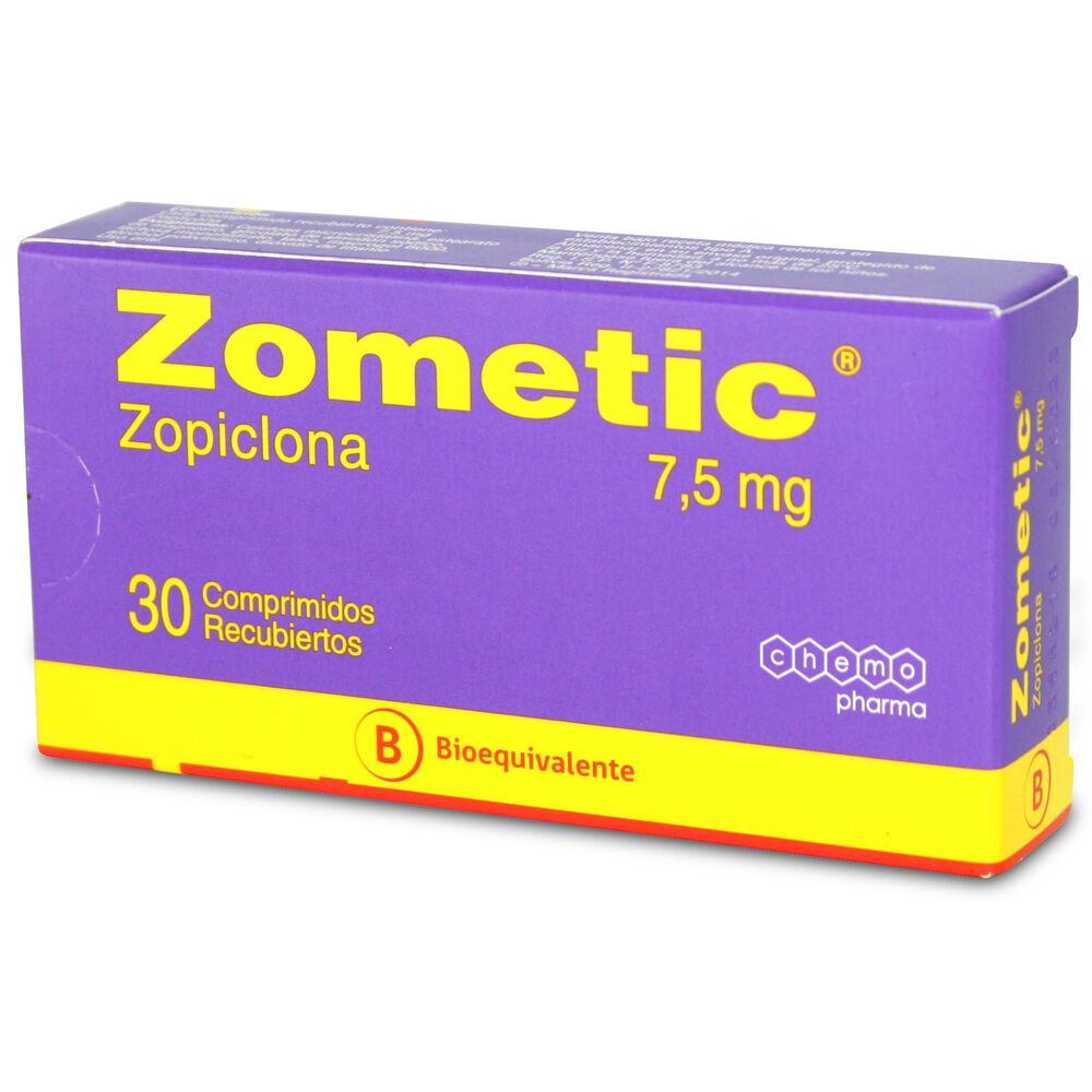 Zometic-Zopiclona-7,5-mg-30-Comprimidos-Recubiertos-imagen-1