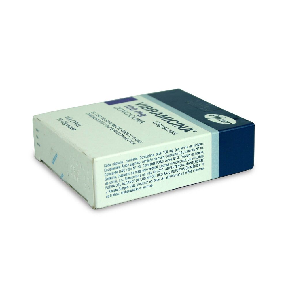 Vibramicina-Doxiciclina-100-mg-10-Cápsulas-imagen-2