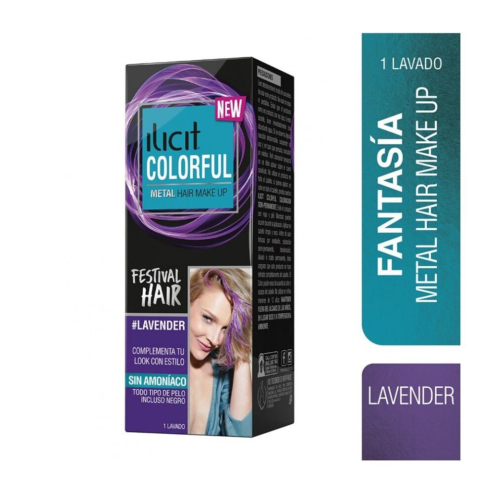 Colorful-Coloración-Semi-Permanente-Metal-Sin-Amoniaco-Lavender-30-mL-imagen