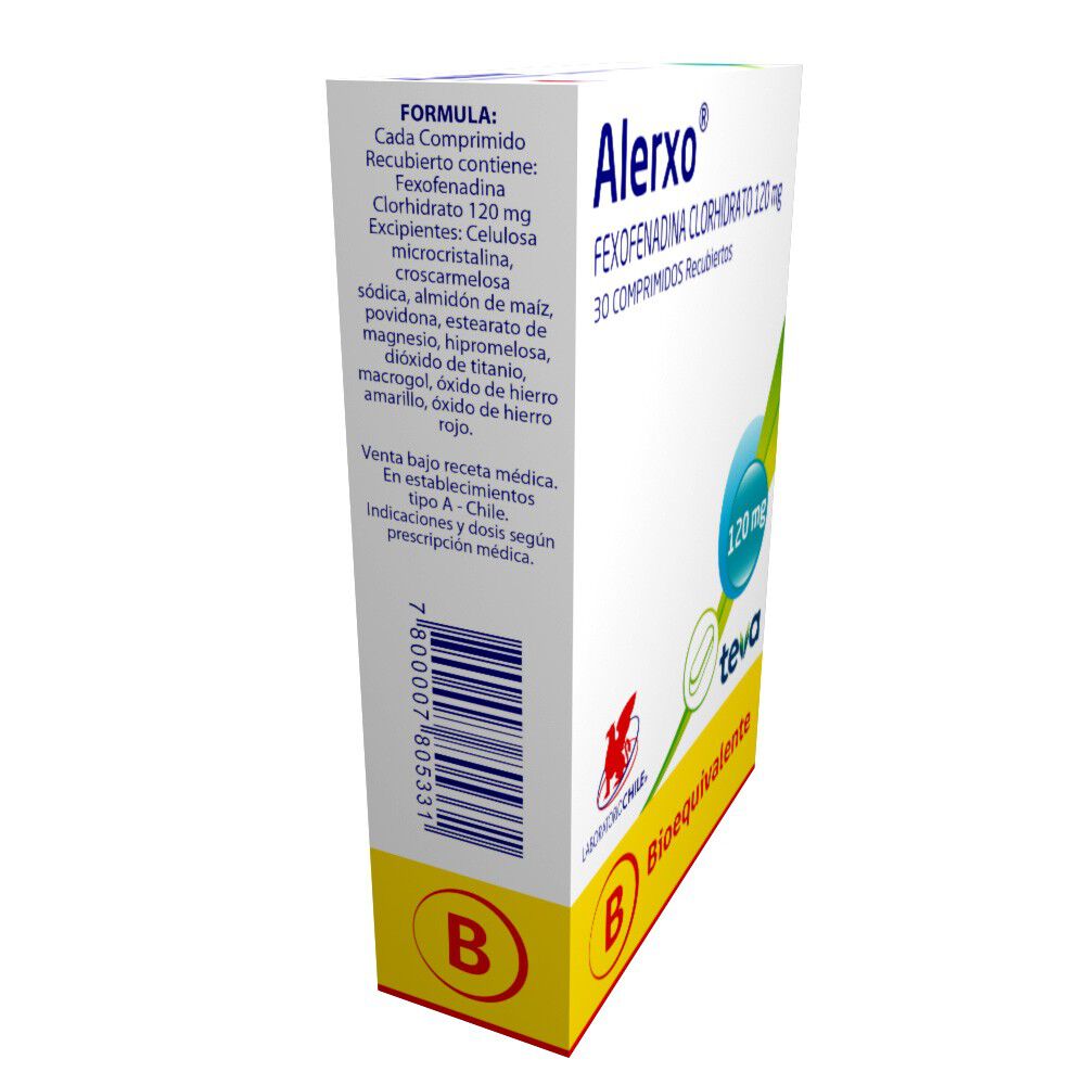 Alerxo-Fexofenadina-Clorhidrato-120-mg-30-Comprimidos-Recubiertos-imagen-3
