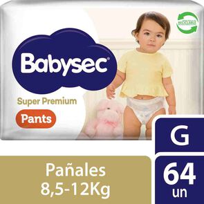 Super-Premium-Pañales-Desechables-Pants-G-(8.5-12Kg)-Hipoalergénico-X64-imagen