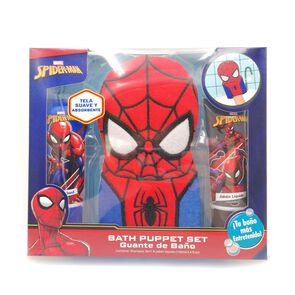 Spider-Man-Guante-Baño-+-Shampoo-3-En-1-100-mL-+-Jabón-Líquido-100-mL-imagen
