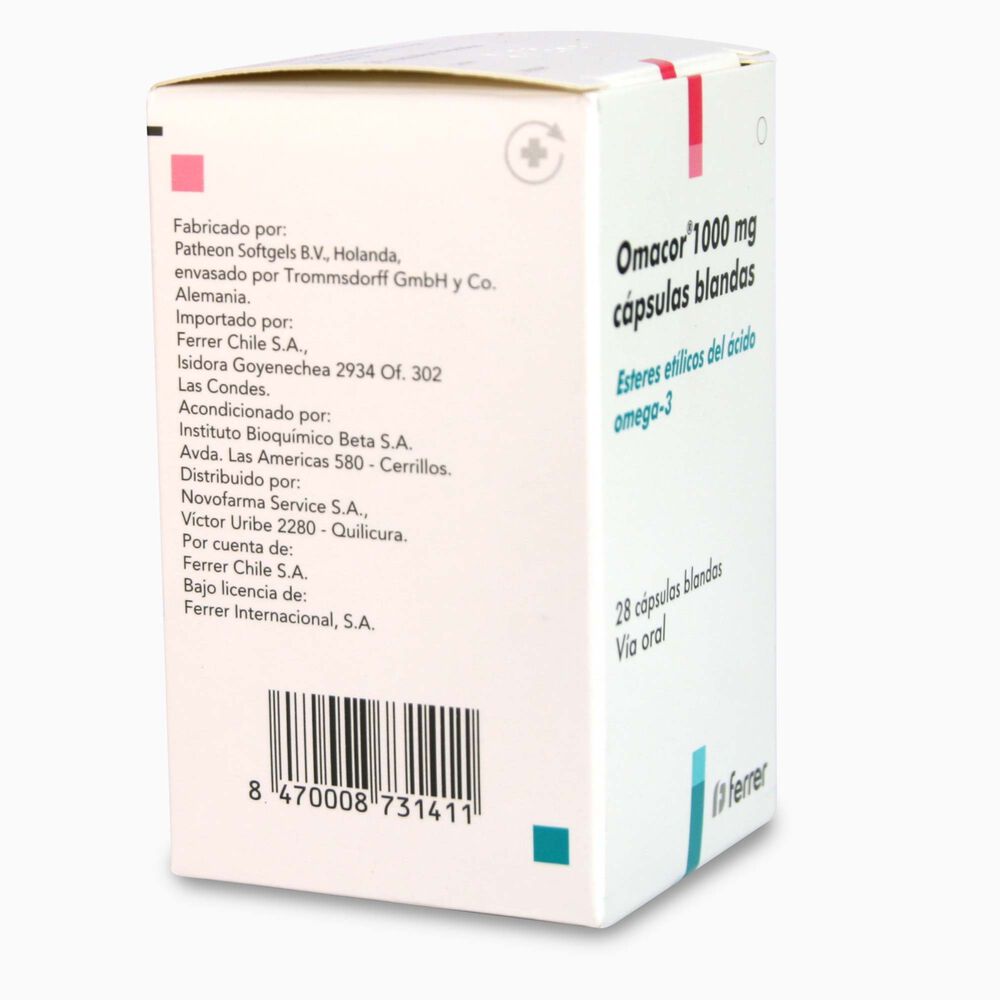 Omacor-Ester-De-Acido-Graso-1000-mg-28-Cápsulas-Blandas-imagen-2