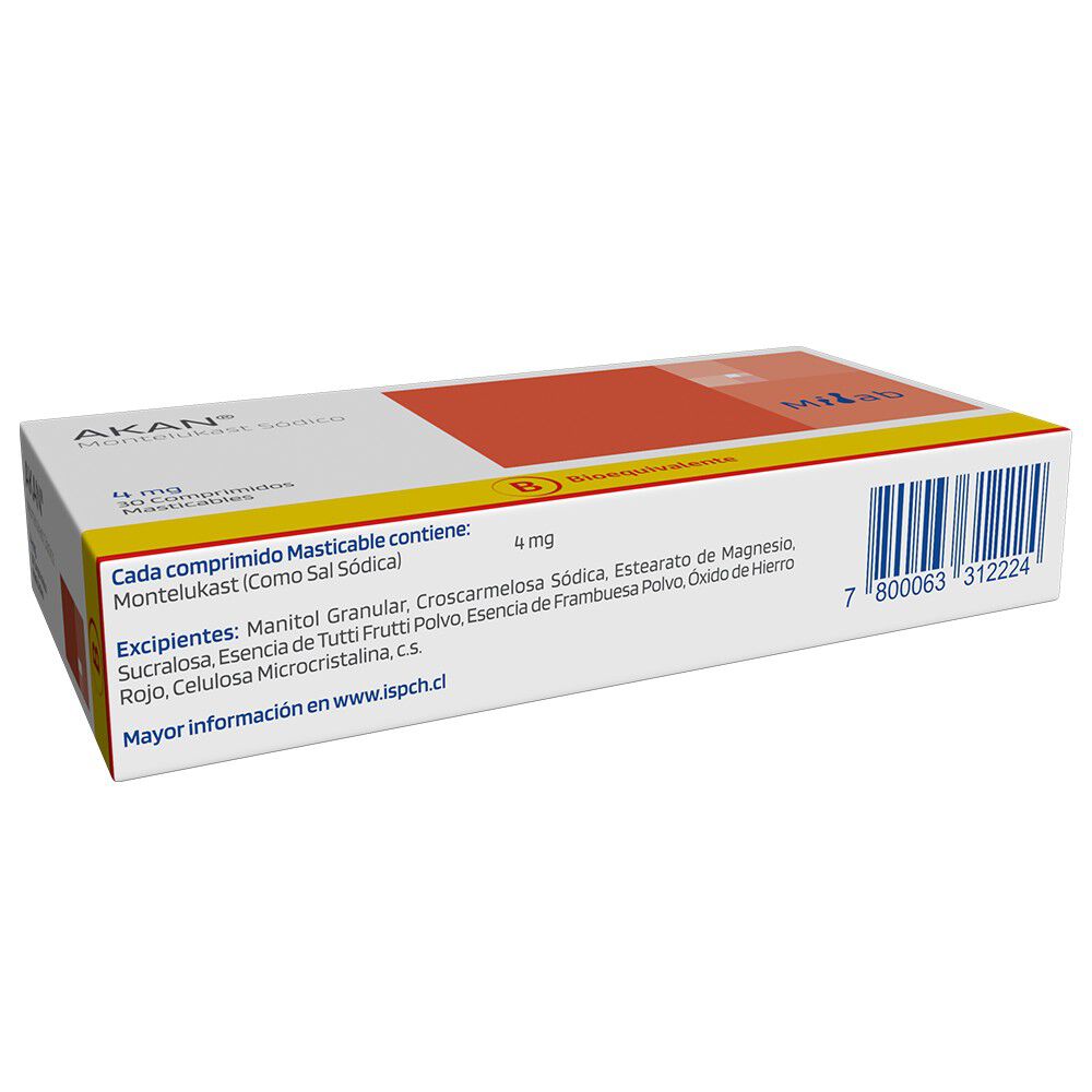 Akan-Montelukast-S&oacute;dico-4-mg-30-Comprimidos-Masticables-imagen-3