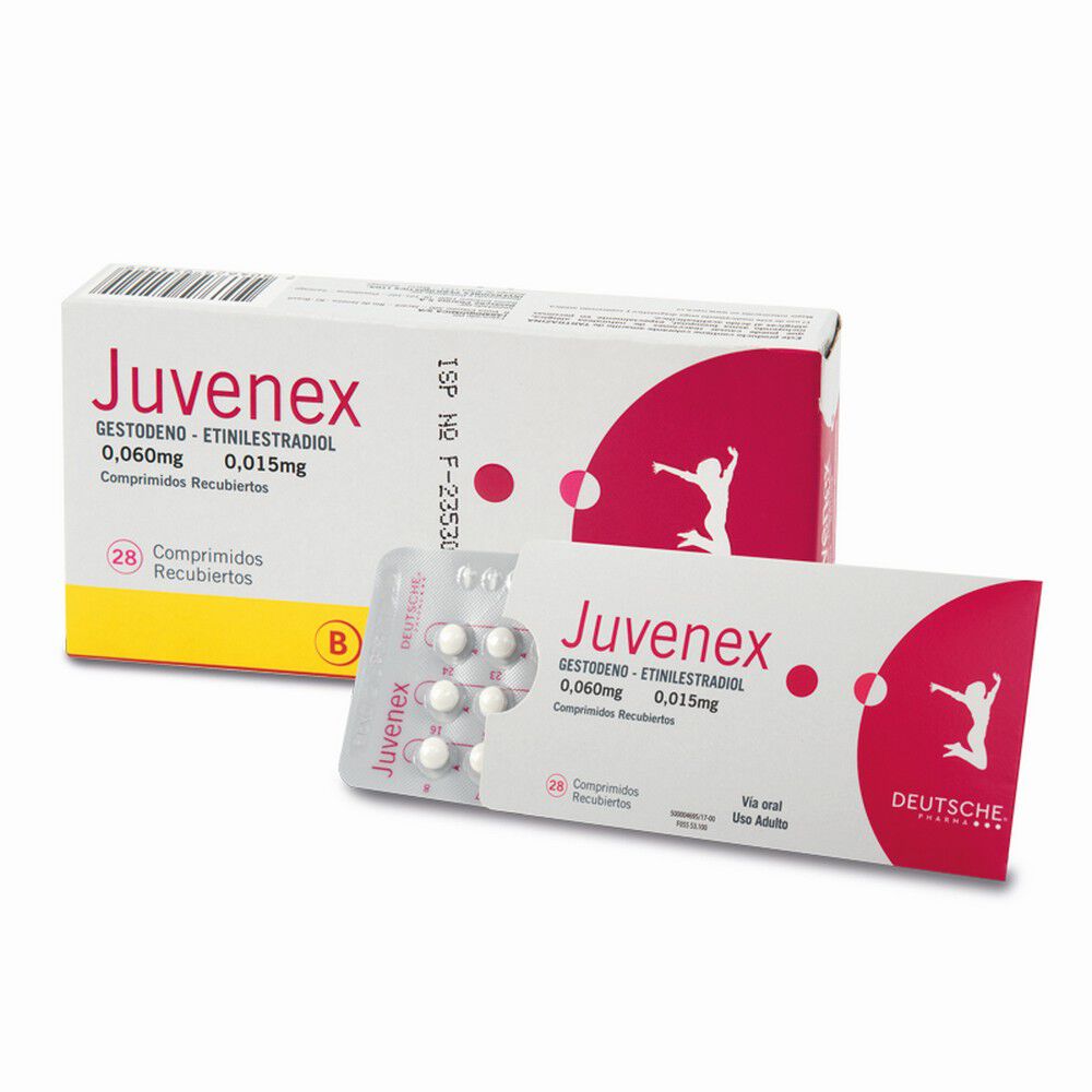 Juvenex-Gestodeno-0,060-mg-Etinilestradiol-0,015-mg-28-Comprimidos-imagen