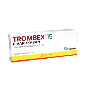 Trombex-15-Rivaroxabán-15-mg-28-Comprimidos-Recubiertos-imagen
