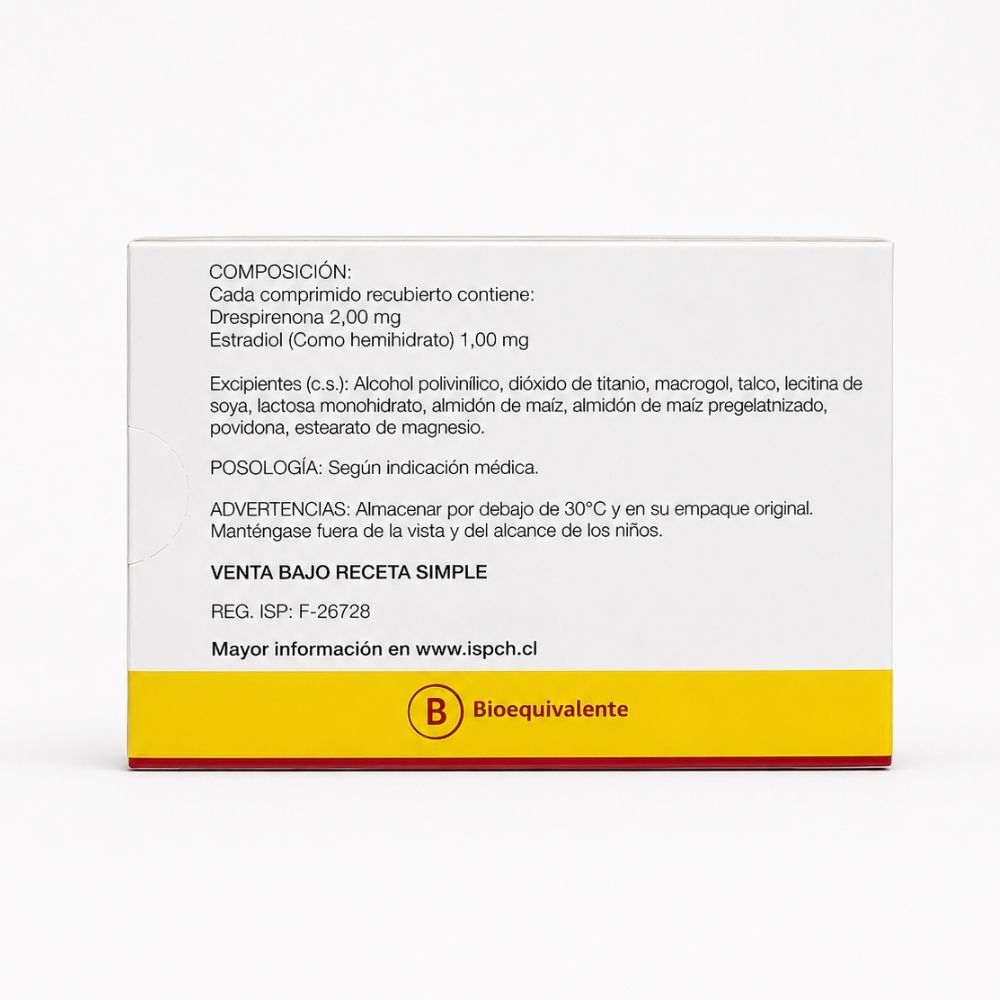 Klimedix-Drospirenona-2-Mg-/-Estradiol-Hemihidrato-1-Mg-imagen-2