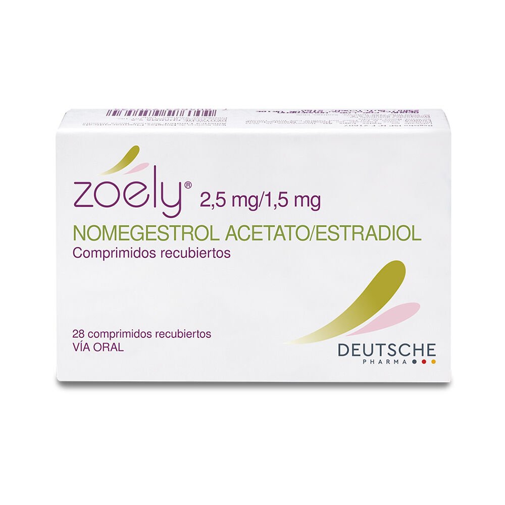 Zoely-Nomegestrol-Acetato-2,5-mg-28-Comprimidos-Recubiertos-imagen-1